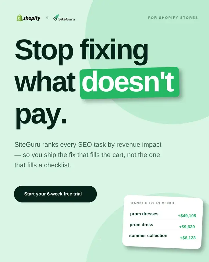 Advertentie SiteGuru: stop fixing what doesn't pay